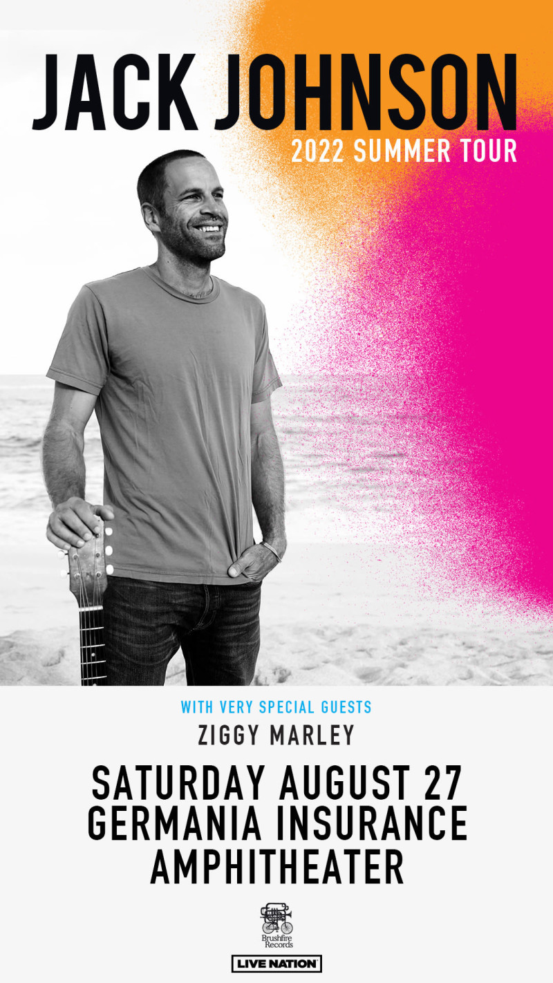 Jack Johnson w/ Ziggy Marley in Austin at Germania Insurance