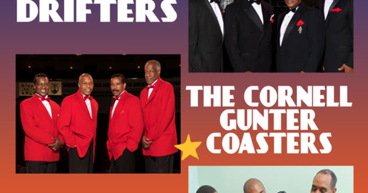 The Drifters, The Cornell Gunter Coasters, and The Platters in