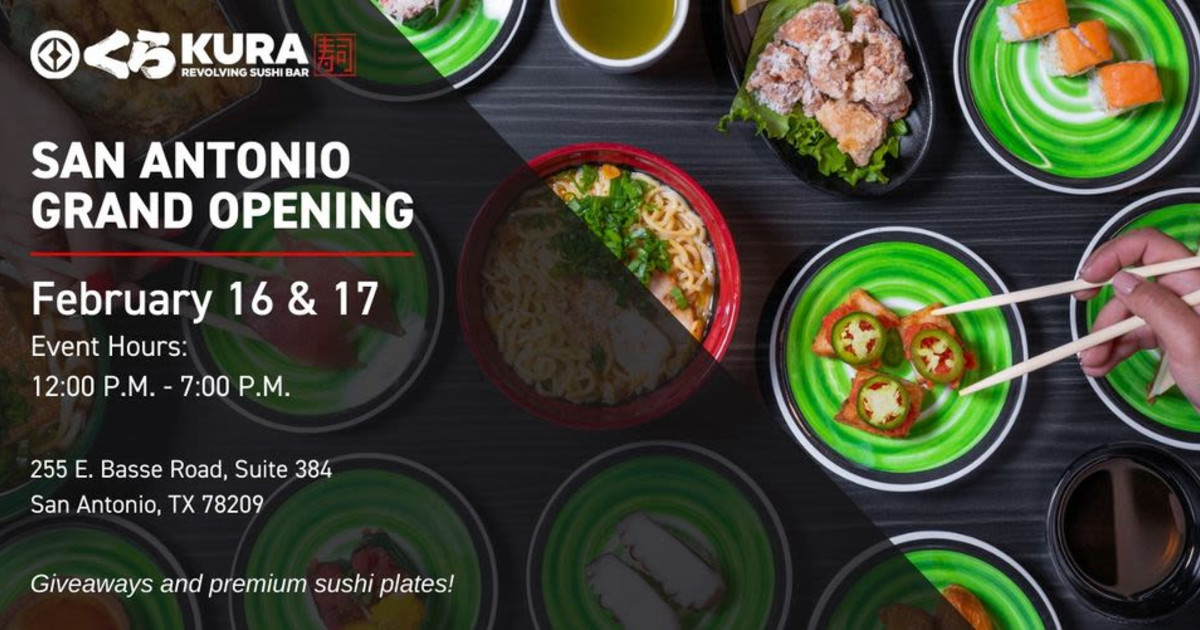 Kura Sushi Opening in San Antonio at Kura Revolving Sushi Bar