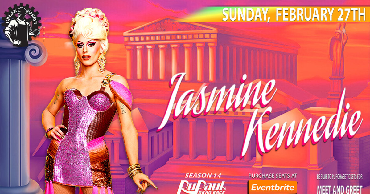 RuPaul's Drag Race Jasmine Kennedie in Austin at Oilcan Harry's