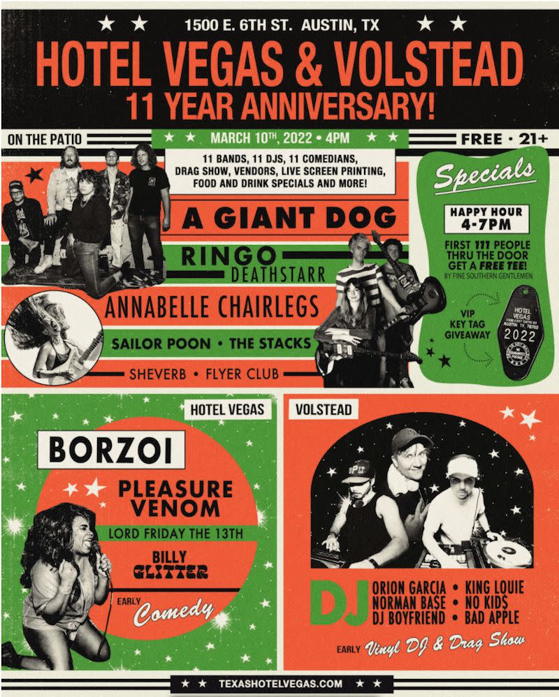 Hotel Vegas & The Volstead 11 Year Anniversary ft. A Giant Dog,
